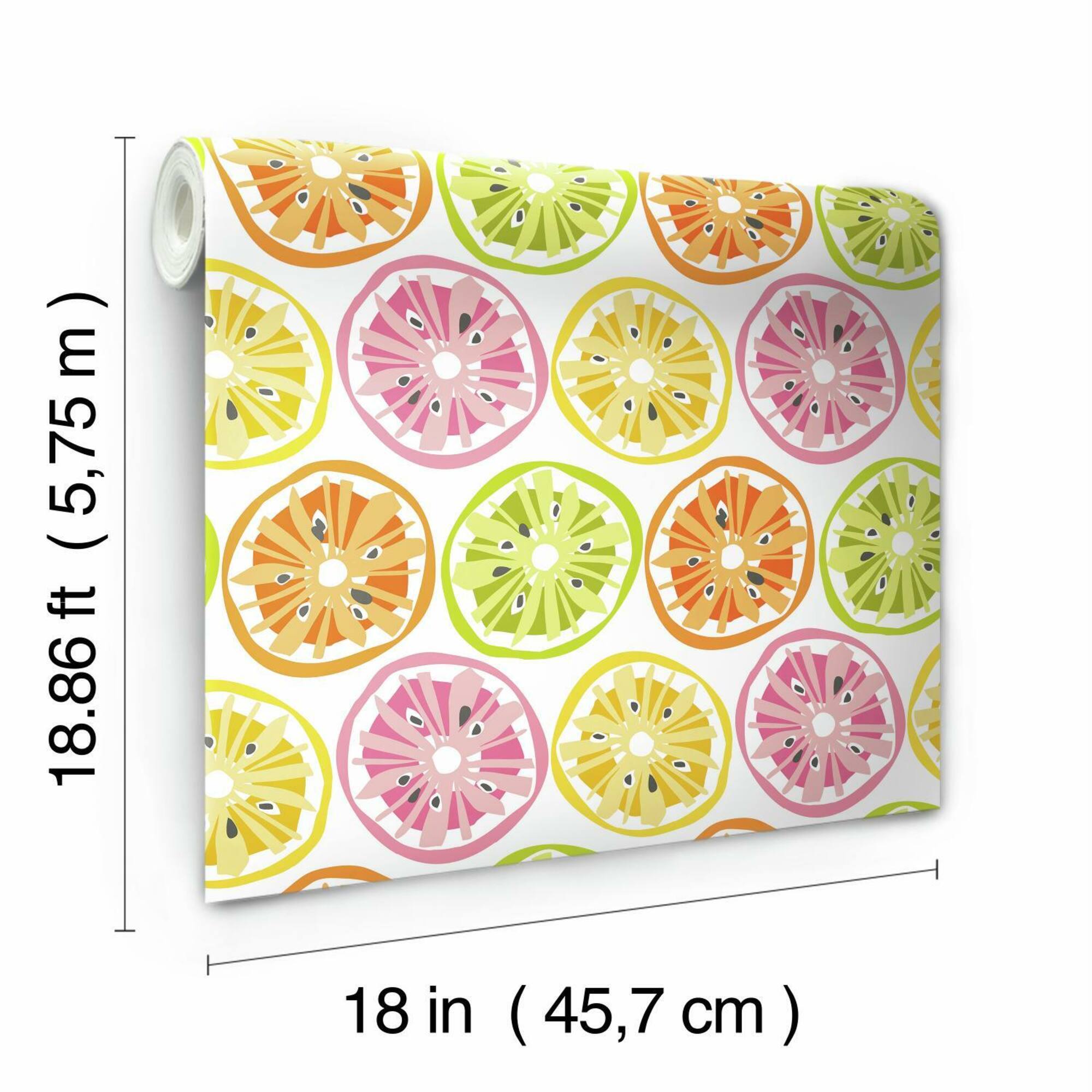 RoomMates Citrus Sweet Peel & Stick Wallpaper